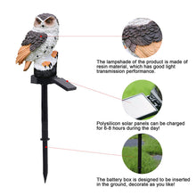 Load image into Gallery viewer, LED Garden Owl Solar Lights Patio Yard Lawn Stake Lamp Party Decor