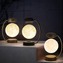 Load image into Gallery viewer, Creativity Magnetic Levitation Moon Lamp LED Rotating Dangling Lamp
