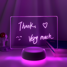 Load image into Gallery viewer, Touch Control Base Rewritable 3D Night Light with Message Board