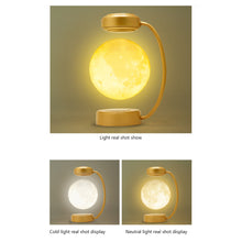 Load image into Gallery viewer, Creativity Magnetic Levitation Moon Lamp LED Rotating Dangling Lamp