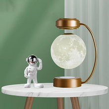 Load image into Gallery viewer, Creativity Magnetic Levitation Moon Lamp LED Rotating Dangling Lamp
