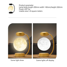 Load image into Gallery viewer, Creativity Magnetic Levitation Moon Lamp LED Rotating Dangling Lamp