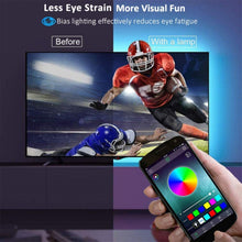Load image into Gallery viewer, RGB TV LED Backlight Strip USB Powered, 24in-60in,Bluetooth APP