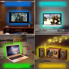 Load image into Gallery viewer, USB POWERED RGB LED LIGHTS FOR TV BACKLIGHT, 60”- 75” W/REMOTE CONTROL