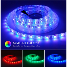 Load image into Gallery viewer, SMD 12V DC RGB 5050 Flexible Led Strip Lights