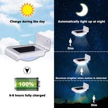 Load image into Gallery viewer, 16 LED Solar Power Motion Sensor Garden Security Lights