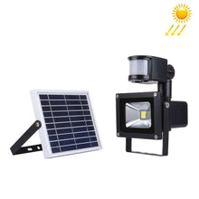 Load image into Gallery viewer, 10W 900LM LED Infrared Motion Sensor Floodlight Lamp with Solar Panel
