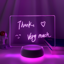 Load image into Gallery viewer, Touch Control Base Rewritable 3D Night Light with Message Board
