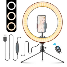 Load image into Gallery viewer, 10&quot; Table Top Selfie LED Lamp
