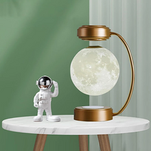 Load image into Gallery viewer, Creativity Magnetic Levitation Moon Lamp LED Rotating Dangling Lamp
