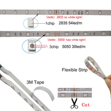 Load image into Gallery viewer, SMD 12V DC RGB 5050 Flexible Led Strip Lights
